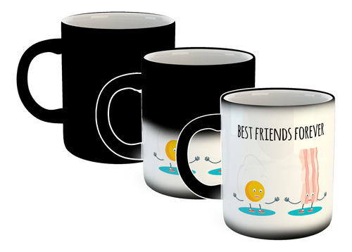 Taza Magica Best Friends Tocino Y Huevos