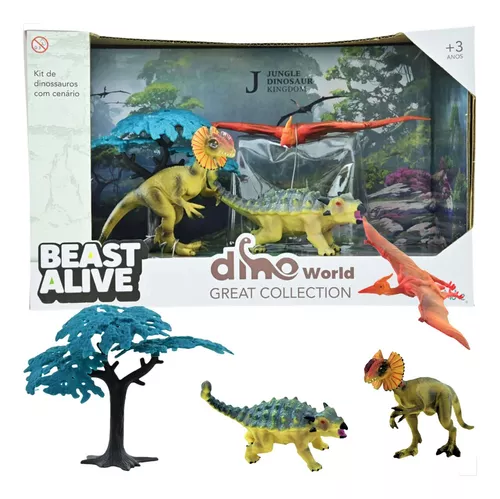 Bonecos de plástico com dinossauro, bonecos realistas com design