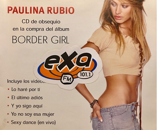 Cd Paulina Rubio Border Girl Edicion Especial Promo