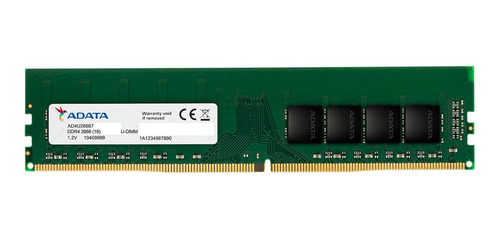 Memoria Ram 16gb Ddr4 1x16gb Adata 2666mhz Pc Udimm
