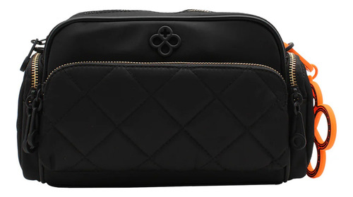Bolso Crossbody Para Mujer Mod. Ji 2519 Jaime Ibiza® Negro Lisa Níquel Multicolor
