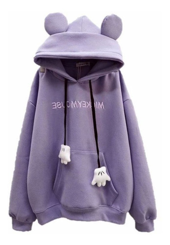 Sudadera Con Capucha De Las Mujeres Lindas Orejas De Conejo