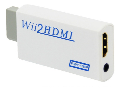 Imagem 1 de 3 de Adaptador Conversor Nintendo Wii Para Cabo Hdmi Fullhd 1080p