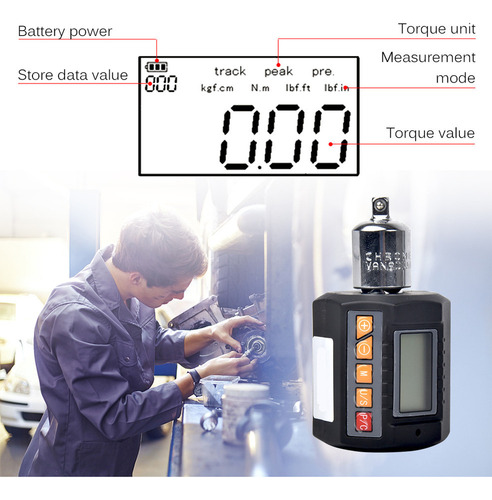 Adaptador De Torque Digital Medidor De Torque Eletrônico Com