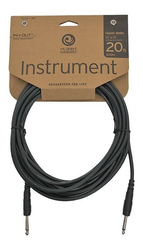 Imagen 2 de 2 de Planet Waves Pw-cgt-20 Cable Plug Plug Daddario 6 Metros