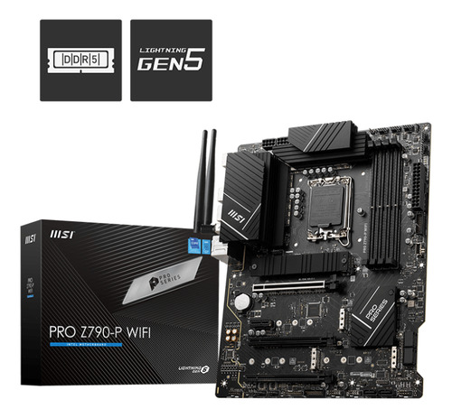 Tarjeta Madre Msi Pro Z790-p Wifi Lga1700 Ddr5 Atx Pcie 5.0