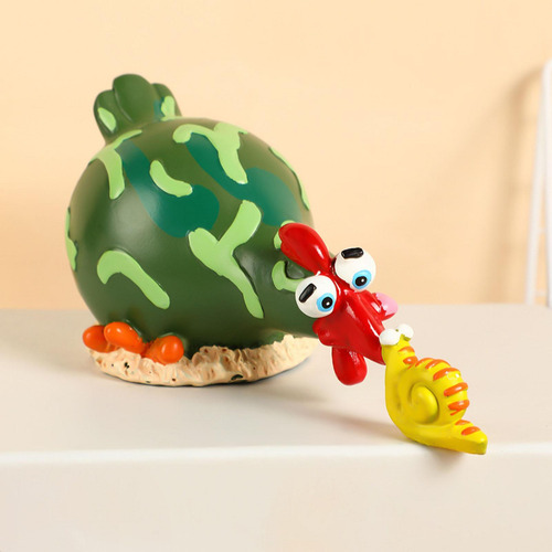 Figuras De Pollo Estatua De Pollo Linda Resina, Verde
