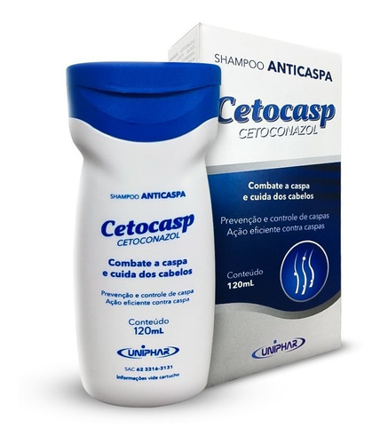 Shampo Cetocasp Cetoconazol Anticaspas Acabe Com As Caspas