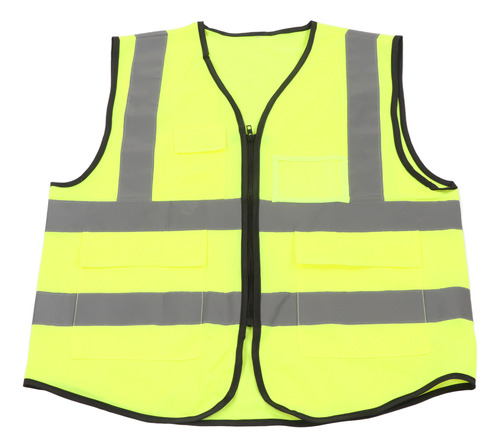 Chaleco De Seguridad Reflectante, Ropa De Trabajo De Poliést