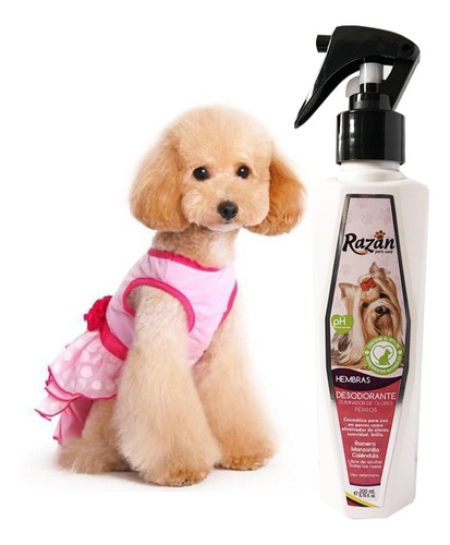 Perfume Desodorante Para Mascotas Aroma  Para Hembras