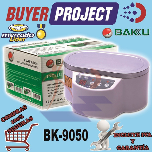 Imagen 2 de 7 de Limpiador Ultrasonico De Cartuchos Joyeria Gafas Baku 30/50w