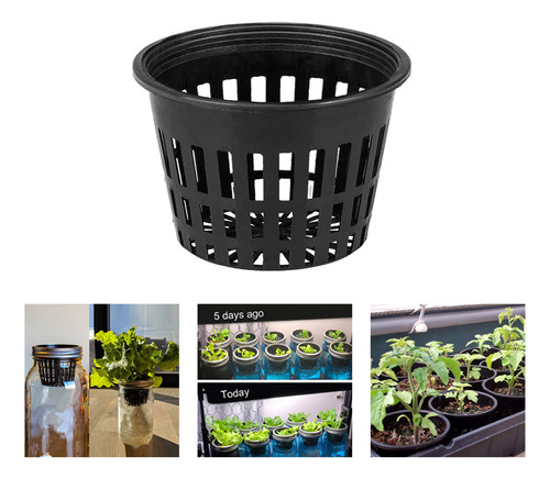 Vasos De Malla Ranurada De Jardín Para Hidroponía Y Plantas