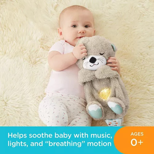 Bebê Acalma Lontra Para Dormir Com Sons E Luzes