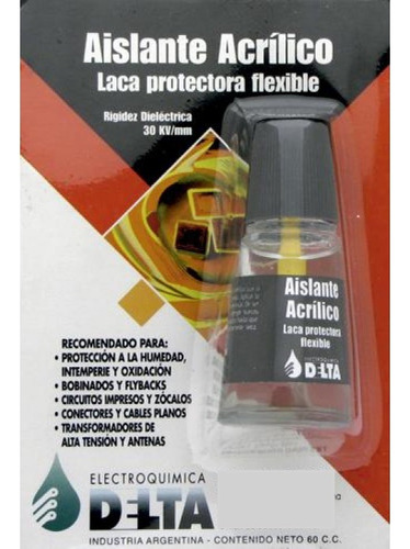 Aislante Acrilico Delta 60cc Laca Protectora Flexible