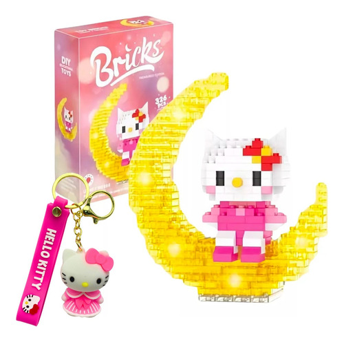 Set Bloques Armables Hello Kitty Con Led Mini Blocks Regalo