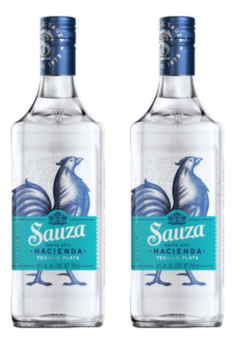 Pack De 2 Tequila Sauza Hacienda Plata 700 Ml