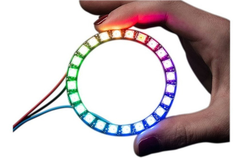 Neo Pixel Anillo 24 Led Rgb 5050 Ws2812