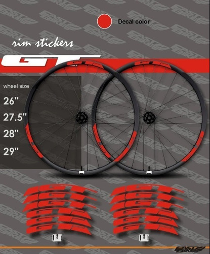 Calcomania Pegatina Stickers Bicicleta Rin Vinil Gt