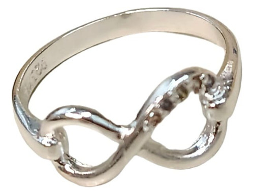 Infinito Fino Anillo Amor Amistad Con Zirconias Plata 925