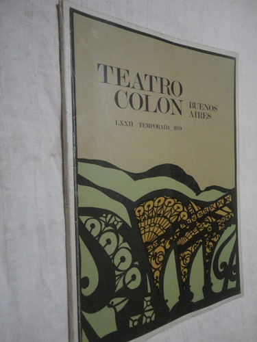 Programa Teatro Colon Temporada 1979