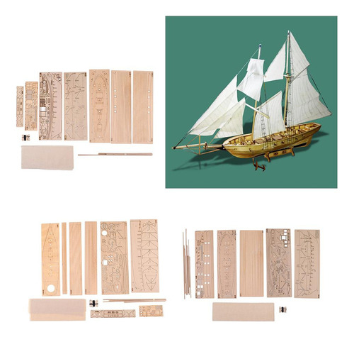Nuevo Kit De Modelo De Velero De Madera A Escala Harvey