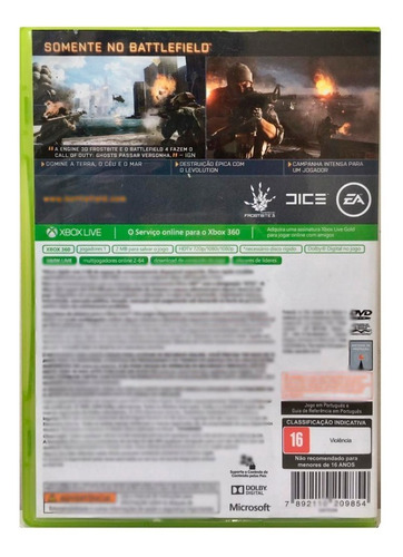 Jogo Xbox 360 Battlefield 4 Midia Fisica Usado Português