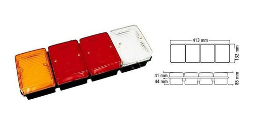 Faros Traseros Bipolar Por Juego Baiml 1600b