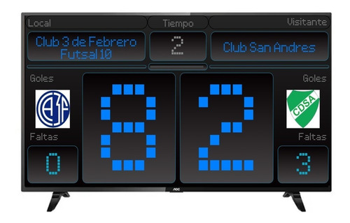 Tanteador Futbol 5 Futsal Cancha Ver Equipos Clubs Software