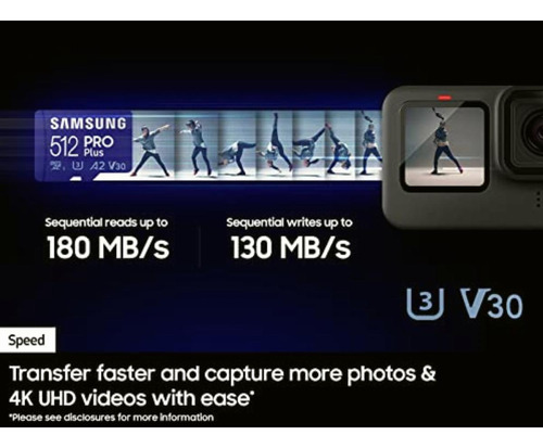 Samsung 128gb New Pro Plus Microsd Y Adaptador Mb-md128sa/am