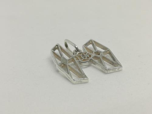 Dije Plata 925 Star Wars Caza Tie Calado Listo Para Regalo 