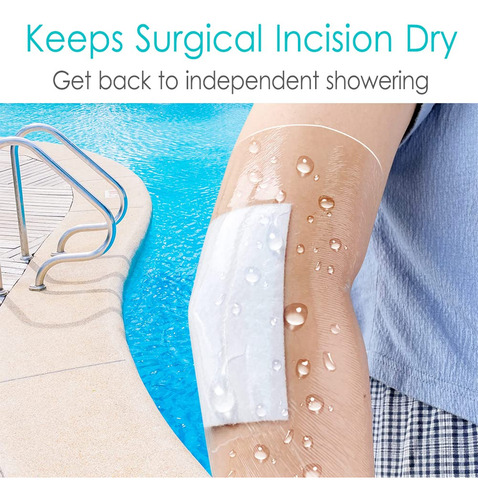 Sinaisea Cubierta De Ducha Impermeable Para Heridas, Vendaje