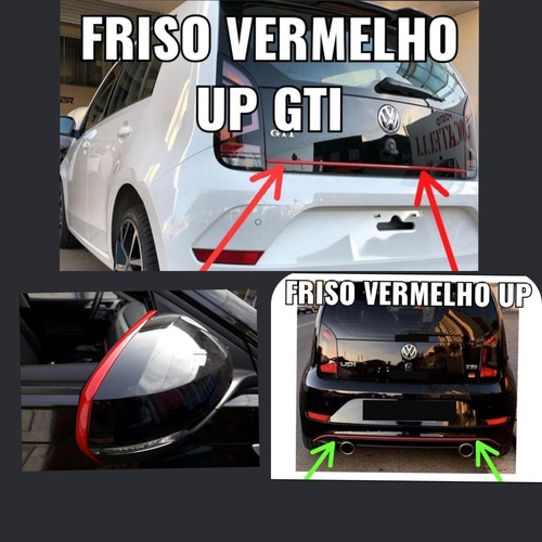 Aplique Friso Vermelho Up Tsi Mpi Kit Sport ** Frete Grátis 