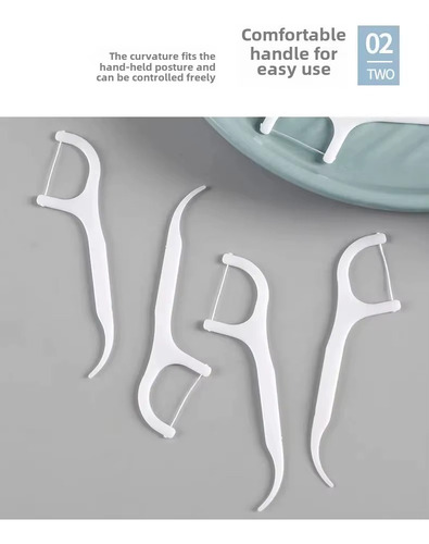 Palillo Hilo Dental Flosser - Limpieza Interdental - 120 Pcs