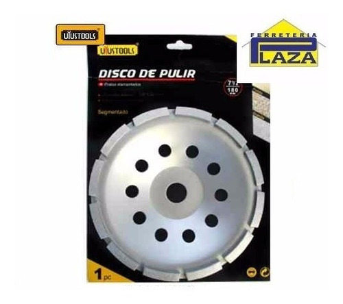 Disco Diamantado De Pulir 180mm Seco Ddp180