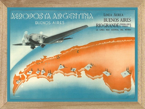 Aviones  Aeroposta Argentino , Cuadro , Poster       P728