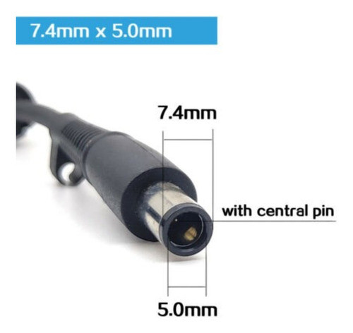 Fuente Cargador Dell 19.5v 3.34a 65w