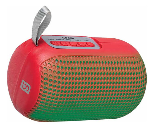 Bocina Portátil Green Leaf Glb-2001 Rojo