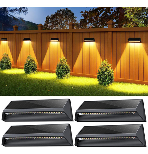 Luces Solares Para Valla Impermeables 3 Modos Brillantes