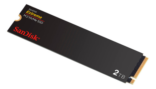 Unidade SSD Nvme M.2 PCIe 4.0 Sandisk Extreme 2 TB 5150 MB/s Cor preta