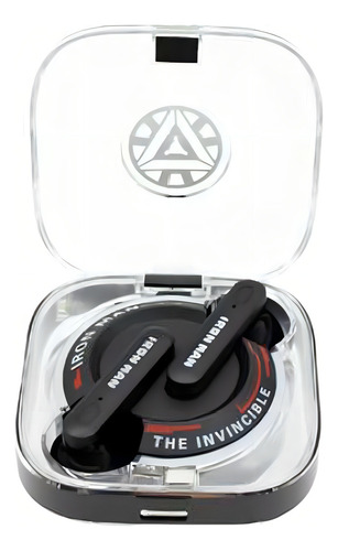Audifono Bluetooth 5.3 Lenovo Qs-28 Marvel Iron Man Color Negro