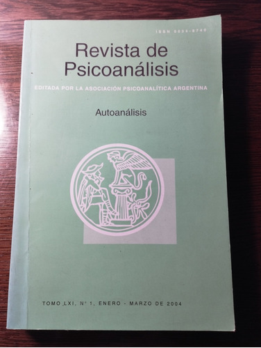 Revista De Psicoanálisis | Autoanálisis