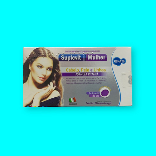 Kit 2 Caixas Polivitamínico Suplevit Mulher Com 60 Capsulas Sabor Sem Sabor