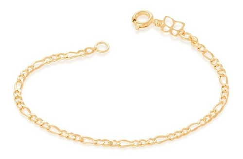 Pulseira Rommanel Infantil Meninos Folheada Ouro 18k 550055