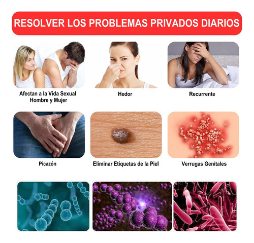 5 Piezas Ungüento Removedor Verrugas Del Herpes Genital