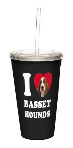 Tree-free Greetings I Heart Basset Hounds Artful Traveler Ta