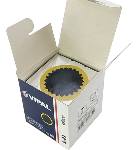 Remendo Para Camara De Ar R-03 Com 40 Unidades 60 Mm - Vipal