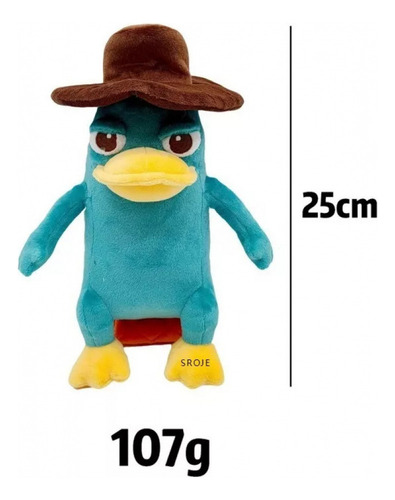Xinnuo Peluche De Patito De Peluche Mm Perry El Ornitorrinco
