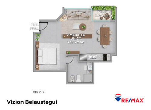 Dpto Monoambiente En Venta Villa Crespo Con Balcón
