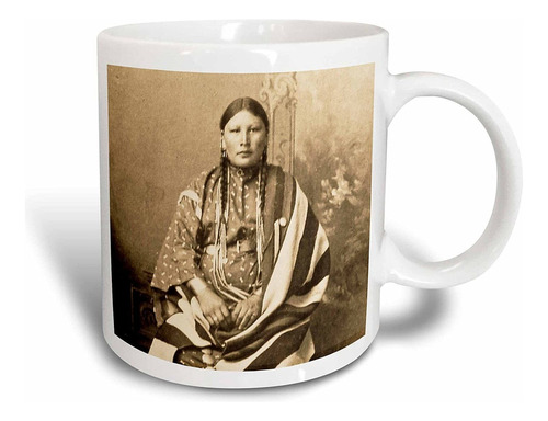 Mug_77337_1 Taza De Cerámica Sepia Nativa Americana Si...