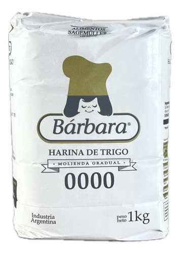 Harina De Trigo 0000 1 Kg Barbara 
